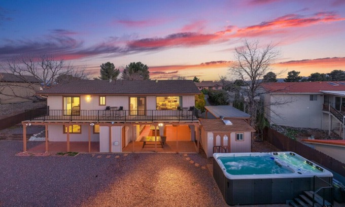 Cottonwood-Verde Village House | Cottonwood Oasis! Swim Spa, Pool Table, Gym, Games