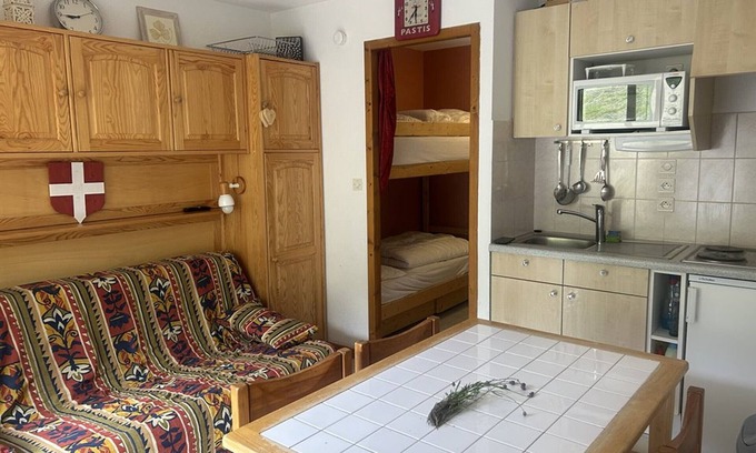 Saint-Jean-dʼAulps Apartment | Cozy 1-Bedroom Apartment at the Foot of the Slopes with Mountain Views