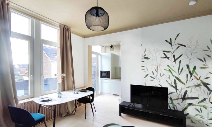 Baudour Apartment | Cozy 1-bedroom apartment in wonderful Saint-Ghislain with WiFi