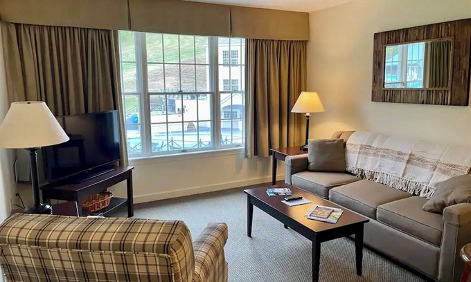 Hancock Apartment | Cozy 1-bedroom Suite in Jiminy Peak Resort, with Wi-Fi, Pool, Fitness & More!