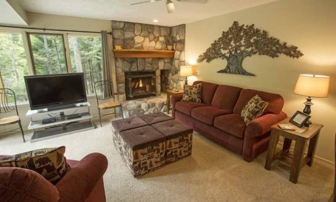 Harbor Springs Condo | Cozy 2 Bedroom, 2 Bath Trout Creek Condo #107. Close to On-Site Heated Outdoor Pool, Pickleball.