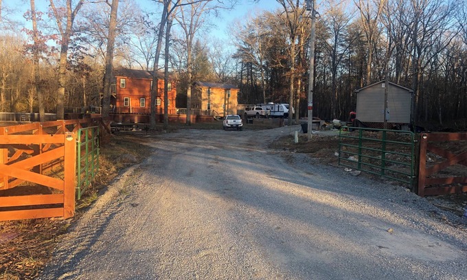 Pikeville Cabin | Cozy 2-bedroom/office cabin w/POOL, AC, WIFI on 35 Acres