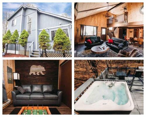 Tobyhanna House | Cozy Cabin in Pocono Farms with Hot tub Fire pit and close to many attractions