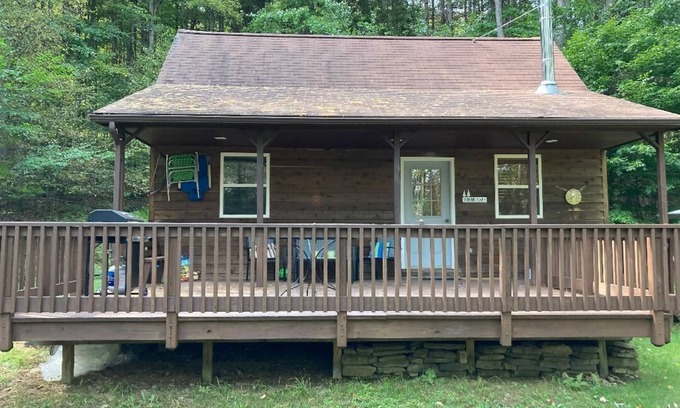 Great Valley Cabin | Cozy Cabin in the woods 2 br + 1 loft br, 1 bath. Large deck, beautiful views
