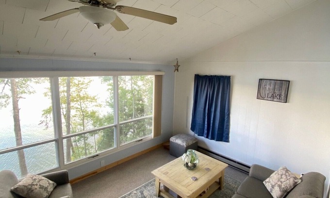 Stone Lake Cabin | Cozy Cabin on Long Lake. New Custom Dock and Private Fire Pit. Beautiful Views!