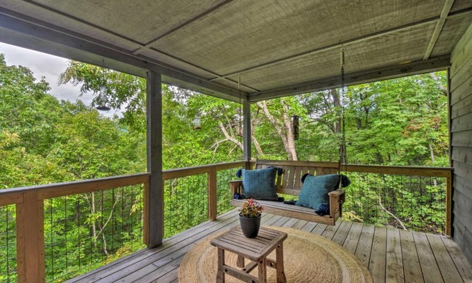 Clayton House | Cozy Clayton Cabin with Deck and Mountain Views!