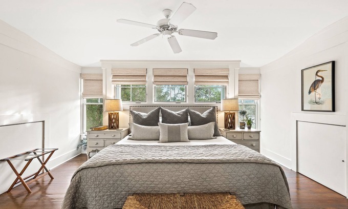 Cottage District House | Cozy Cottage with Porches for Lounging/Grilling! Close to Beach & Beach Club!