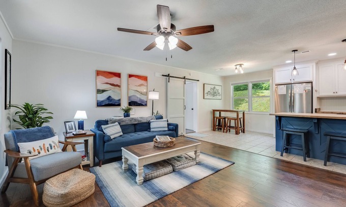 Upper Peachtree Cottage | Cozy Creekside Cottage near Folk School, Murphy, and Hayesville