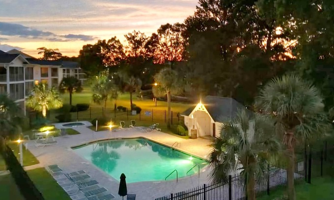 Carolina Forest Condo | Cozy Golf Retreat w/Pools, Hot Tub & Balcony!
