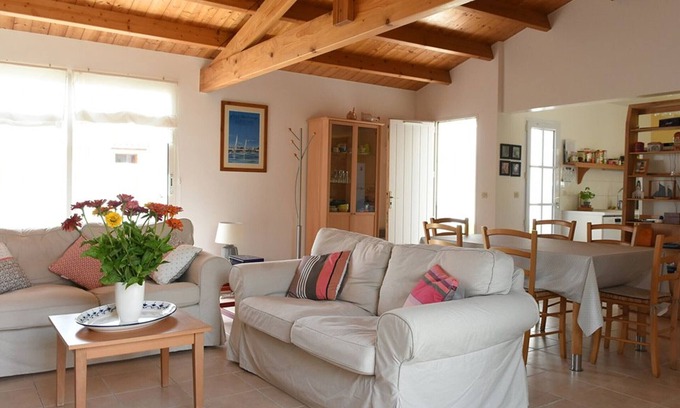 Ars-en-Re House | Cozy House in Ars-en-Ré - Near Port, Shaded Terrace, WiFi, Fireplace, and Modern Kitchen