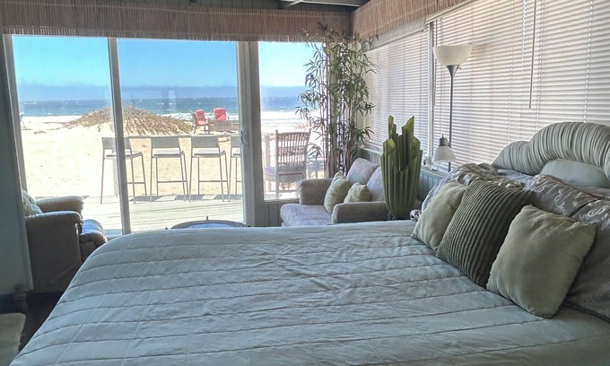 Grover Beach House | Cozy house with fireplace near beach, with spa surrounded by rustling bamboo.