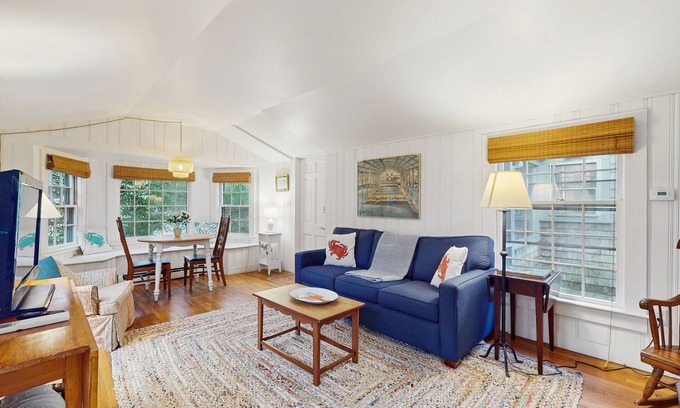Edgartown Apartment | Cozy in-law suite near Edgartown & the beach with patio, outdoor shower, & AC