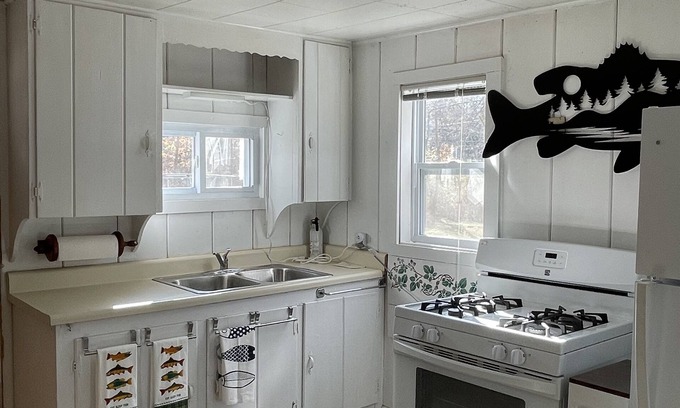 Hale Cottage | Cozy Lakefront Hilltop Cottage. Pet friendly. Queen Bed &2 Queen Futons Sleeps 6