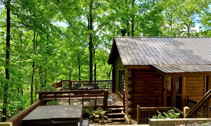 Blue Ridge Cabin | Cozy Mountain Cabin in Aska Wilderness with Saltwater Hot Tub in Blue Ridge, GA
