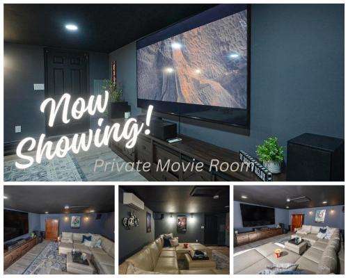 Terry Sanford House | Cozy Movie Room and King Size Bed