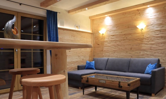 Vilsbiburg Apartment | Cozy nature chalet (34sqm) with east-facing balcony and panoramic stove
