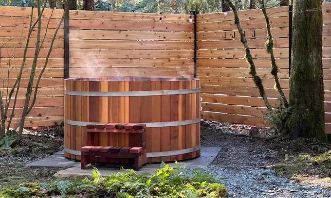 Skykomish Cabin | Cozy Nordic style cabin with cedar barrel hot tub