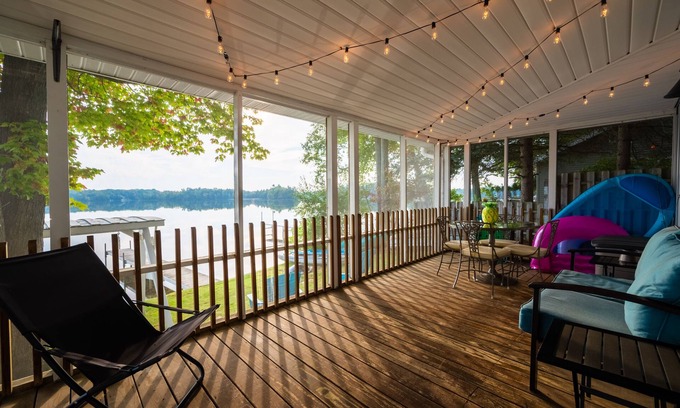 Traverse City Cottage | Cozy remodeled cottage directly on Bass Lake. Ten minutes to Traverse City.