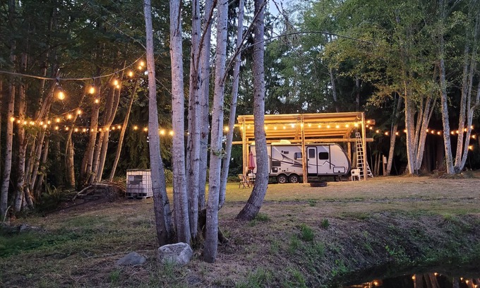 Port Angeles House | Cozy Rv by the Pond in scenic Port Angeles