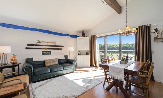 Gaylord Condo | Cozy Summer Townhome - Beautiful Lakefront Access in a Private, Rural Community