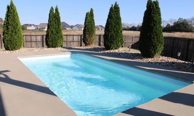 Murfreesboro House | COZY Tropical Oasis with Saltwater Summer Pool Sleeps 8