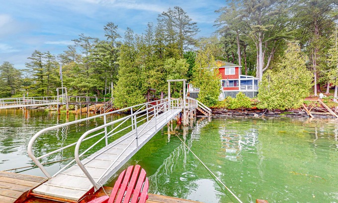 West Bath House | Cozy, Waterfront Cabin-Style Gem with Private Dock and Lovely Views