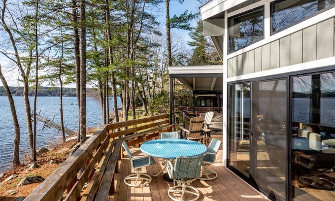 Moultonborough House | Cozy Waterfront Home with Private Dock, Kayaks and Rowboat