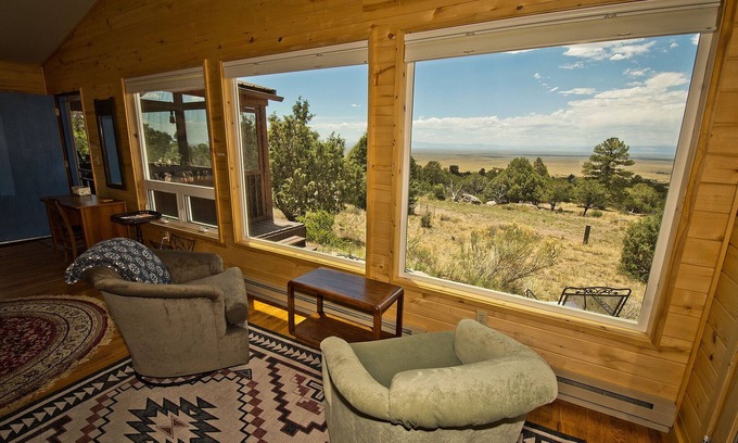 Baca Grande House | Creative Retreat Cabin and Artist Studio with Amazing Views!