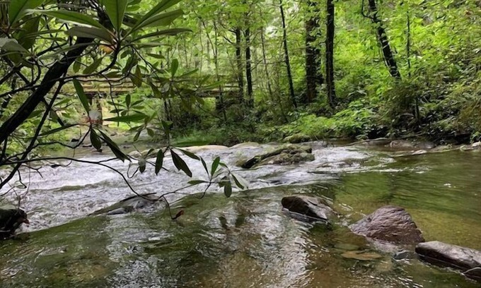 Ellijay House | Creekside Storie. Waterfalls, Hiking, Biking, Hot Tub, Creek, Creekside Storie. Hot Tub, Cohutta For.