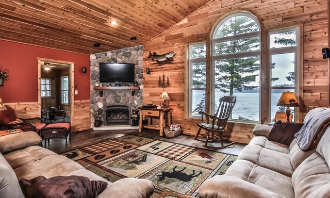 St Germain House | Crossroads Sandy Beach-Wooded Private with Pontoon Available "Pets now allowed"