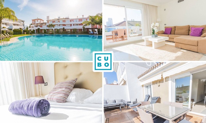New Golden Mile Apartment | Cubo's Cortijo Del Mar Resort Duplex/Marbella/free wifi/air conditioning/community pool