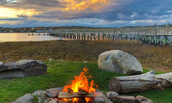 Edgecomb Condo | Custom riverfront townhome with amazing view, dock, boat slips & location