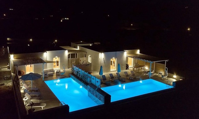 Drios Villa | Cycladic breeze Villas Entire Complex with 2 pools & great sea view