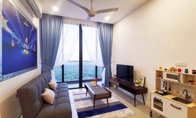 Medini Apartment | D'Pristine Disney Suites (6pax) @ JB City Homestay
