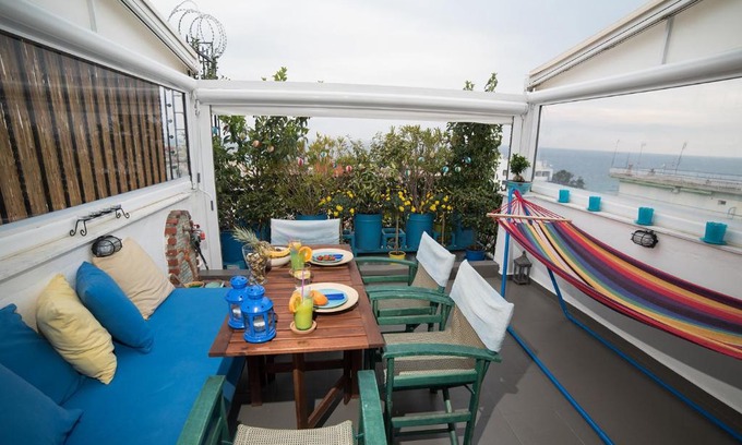 Kallikratia Apartment | Dandy Villas Nea Kallikratia Sea View Loft - Open up roof - Down Town