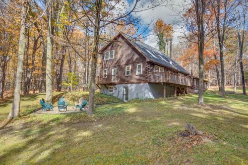 Lansing House | Deck and Game Room Finger Lakes Family Retreat