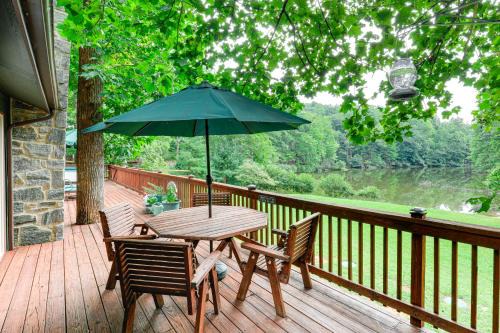 Deep Gap House | Deck and Game Room! Lakefront Blue Ridge Mtn Gem