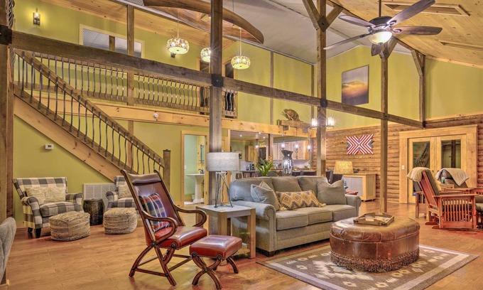 Skyland Cabin | Deck & Views: Hendersonville Cabin, Roads Are Open