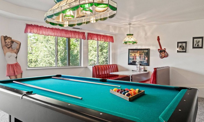 Mono Vista House | Deer Heights Lodge| View - Game Room - Lake Access