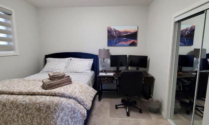 Northwest Calgary House | Delightful 1-bedroom Private Suite in a New Home