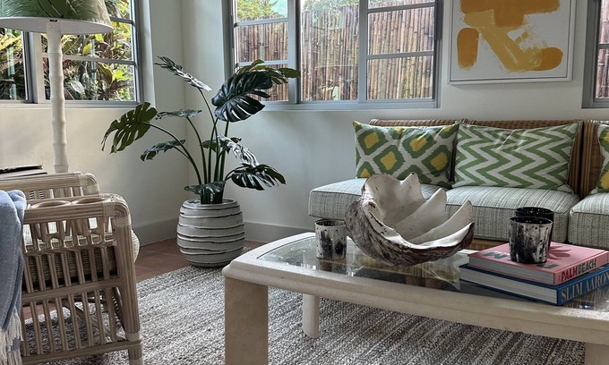 Briny Breezes House | Delray Beach Designer Surf Cottage Slim Aaron's Style East of A1A