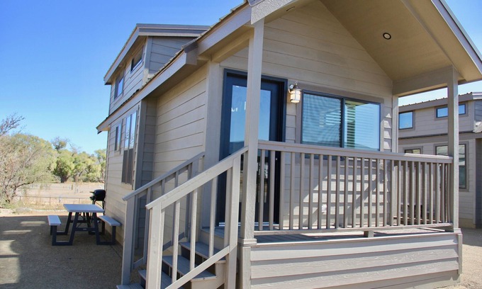 Camp Verde Cabin | Deluxe Cabin Sleeps 6 (1 Bedroom w/loft and sofa sleeper) at Resort