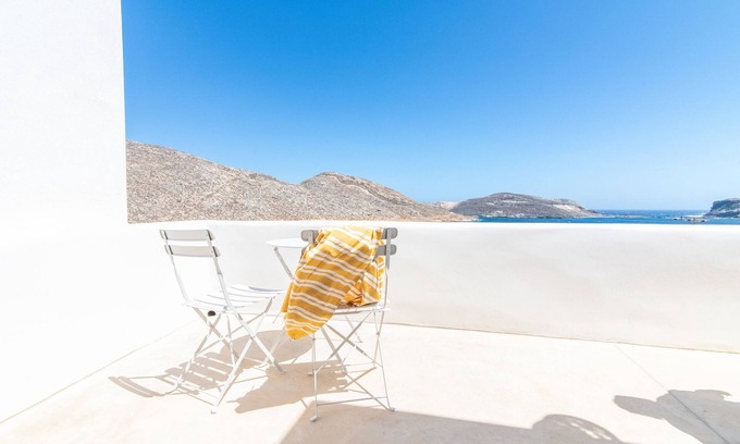 Panormos Apartment | Deluxe Rare Suite/Sea view with private Terrace