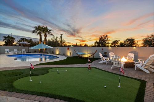 Central Scottsdale House | Desert Willow - Pool Spa Pickleball Basketball Court Plus Firepit & Putting Green