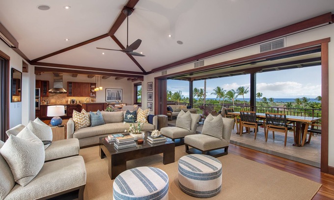 Kaupulehu House | Designer Hali'ipua Sunset Sanctuary ~ Hualalai ~ Fire Pit, Personal Concierge