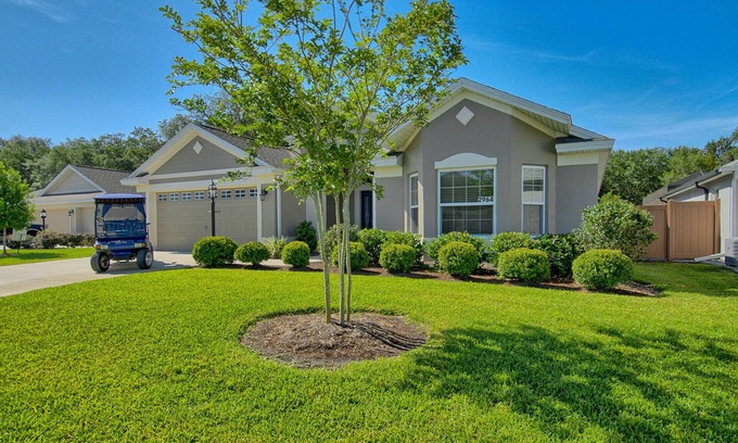 Wildwood House | Designer Luxury: 3BR/2BA Oasis with Pool, Golf Cart, and More!