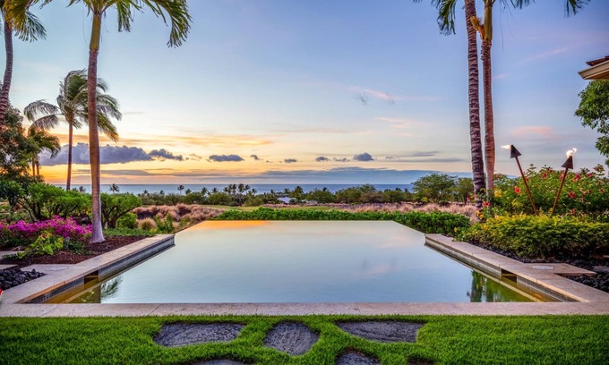 Kaupulehu House | Designer Oceanview Estate w/Pool & Spa, at Hualalai Resort: 122 Hainoa