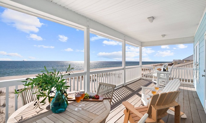 Fort Morgan House | Direct Gulfront Family friendly Modern Home!