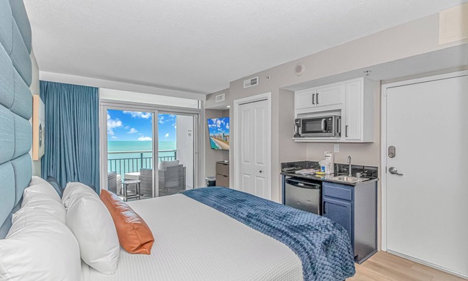 Downtown Myrtle Beach Condo | Direct Ocean Front Suite in Myrtle Beach. Newly Renovated and Centrally Located!
