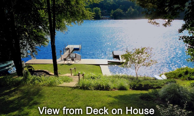 New Milford House | Direct Waterfront on Candlewood Lake, 2 Private Docks, 5 Bedrooms, Sleeps 10
